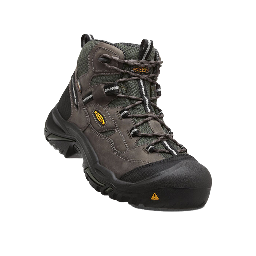 Keen Men's Braddock Waterproof Mid 4-1/2 Inch Work Boots with Steel Toe from Columbia Safety